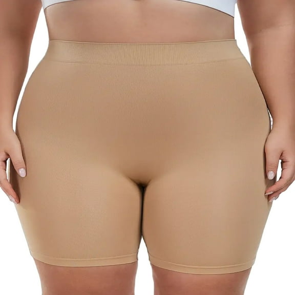 Large size women's shapewear pants, tummy tucking and hip lifting, shaping thighs, summer essential dopamine color shapewear pants.