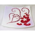 thumbnail image 1 of Large square fused glass plate Flying Hearts; valentines day gift, 1 of 4