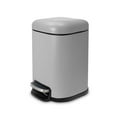 thumbnail image 1 of Acento 1.6 gal. Square Soft-Close Pedal Waste Bin for Bathroom, Bedroom, Home and Office, Step On Trash Can, Matte Gray, 1 of 12