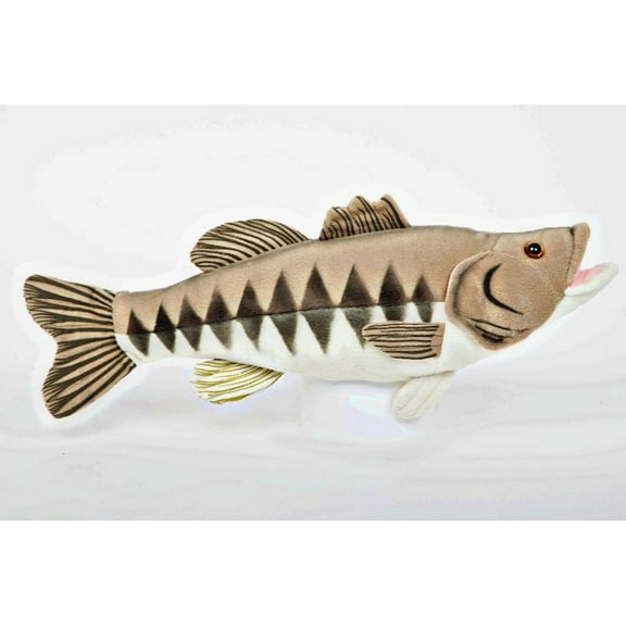 Largemouth Bass - 10 inch Cabin Critters Stuffed Animal -  Freshwater Fish Collection
