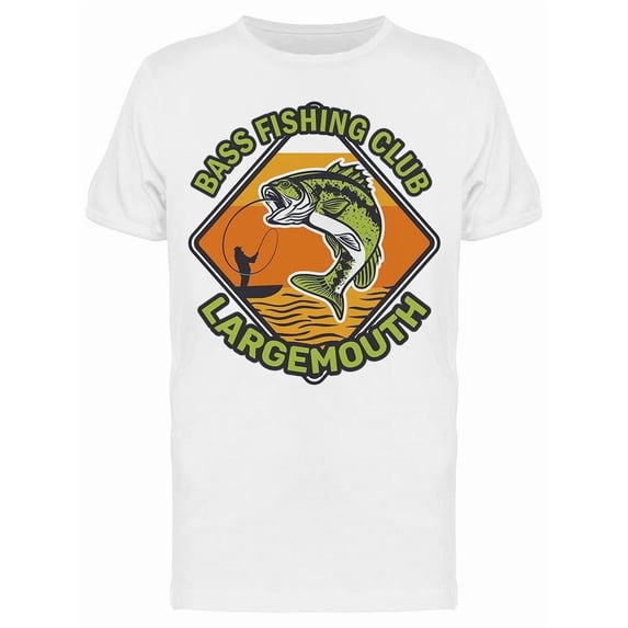 Largemouth Bass Fishing Club T-Shirt Men -Image by Shutterstock, Male Medium