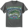 thumbnail image 1 of Largemouth Bass Fishing Lures Tee Shirt Mens, 1 of 1