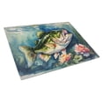thumbnail image 1 of Largemouth Bass Glass Cutting Board Large 12 in x 15 in, 1 of 5