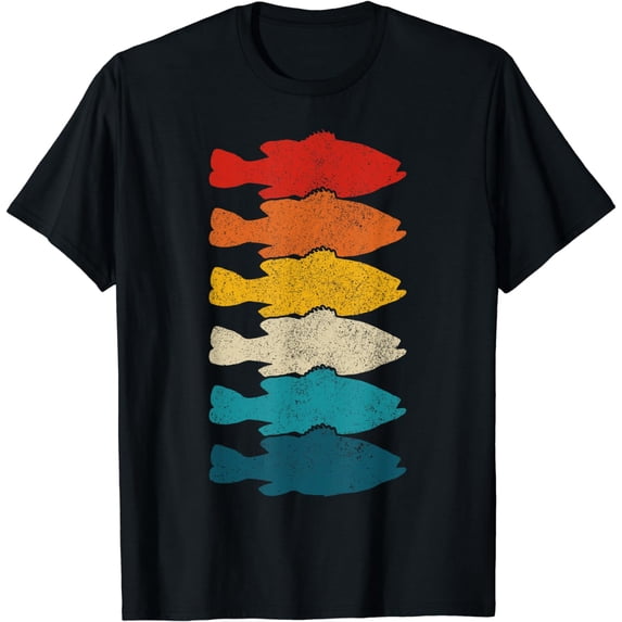 Largemouth Bass Vintage Fish Bass Fishing Fisherman T-Shirt