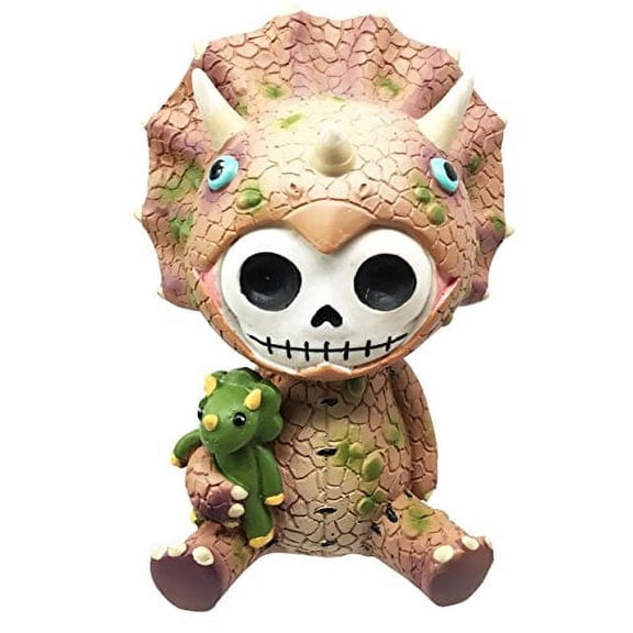 Larger Furrybones Dinosaur Triceratops Spike Collector Skeleton Monster Figurine Sculpture