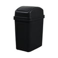 thumbnail image 1 of Larger Kitchen Can Swing Top Garbage Buckets Creative Covered Kitchen Living Room Can Flip Sundries to Store Buckets Rubbish Bags Home Decor Happy Day!, 1 of 7
