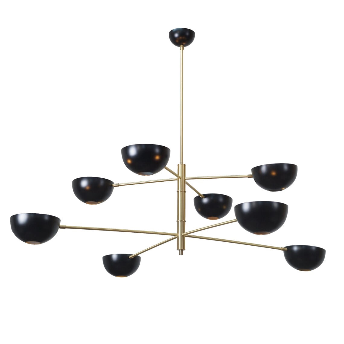 Larger Mid Century Style Two Tier Sputnik Chandelier Stilnovo Design ...