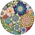 thumbnail image 1 of Larger Mouse Pad with Stitched Edge, Premium-Textured Mouse Mat Waterproof Non-Slip Rubber Base Round Mousepad for Office Gaming PC Laptop 8.7×8.7 inches, Succulent Flower, 1 of 14