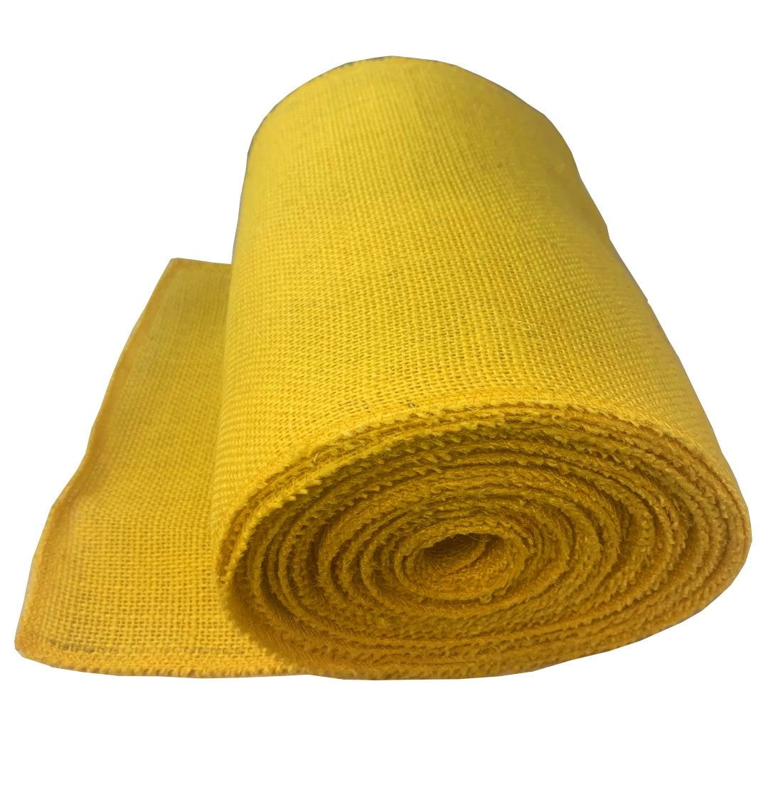 Larger Serged Burlap Ribbons-Green,9 Inch
