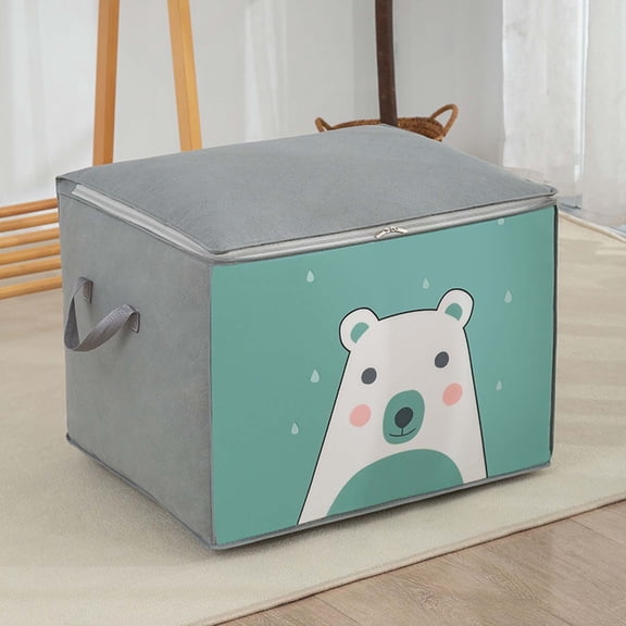 Larger Storage Cubes Linen Fabric Foldable Collapsible Storage Cube Bin Organizer Basket with Lid,Quilt Bag, Quilt Storage Bag, Clothes And Luggage Packaging Bag