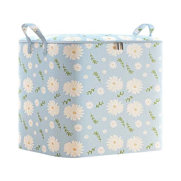 Larger Storage Cubes Linen Fabric Foldable Collapsible Storage Cube Bin Organizer Basket with Lid, Handles, Removable Divider For Home, Office, Nursery,18L