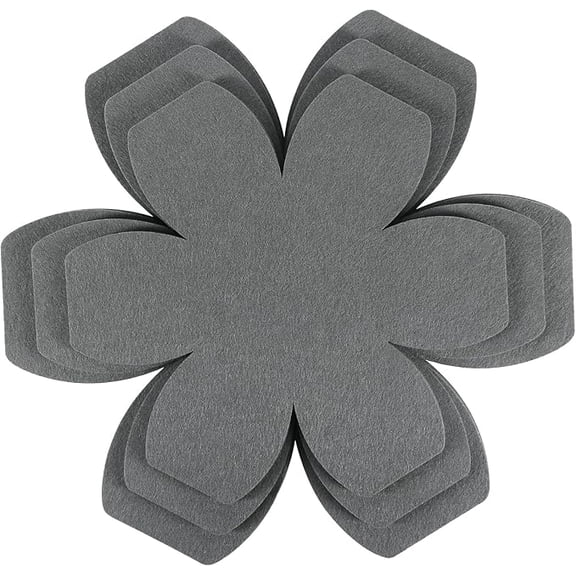 Larger & Thicker Pan Pot Protectors, Set of 12 and 3 Different Sizes, Felt Pot Pan Separators, Gray Pan Dividers Protectors for Stacking and Protecting Your Cookware