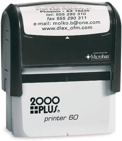 Largest Self-Inking Stamp - Up to 8 Lines. Perfect for Bank Endorsement, Return Address or Messages - 4926 - 1.5" x 3" Impression Size