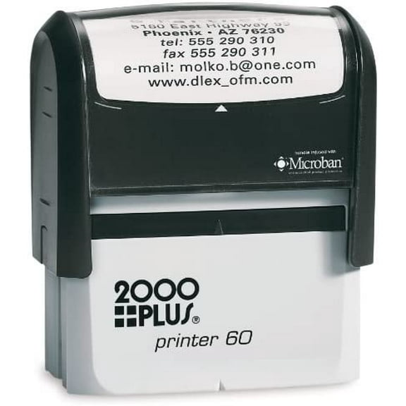 Largest Self-Inking Stamp - Up to 8 Lines. Perfect for Bank Endorsement, Return Address or Messages - 4926 - 1.5" x 3" Impression Size