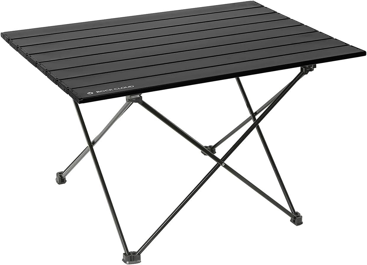 Largest Size Ultralight Folding Camping Table, Aerospace Aluminum Backpacking Table with Detachable 600D Polyester Storage Bag, Upgraded Nylon Hinges Supports 60 LBS for Hiking Fishing Beach Picnic