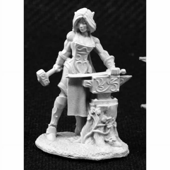 Larill Silverhand Elf Blacksmith Miniature 25mm Heroic Scale Dark Heaven Legends Reaper Miniatures