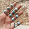 thumbnail image 1 of Larimar Gemstone 925 Sterling Silver Plated Handmade Ring 100 pcs, 1 of 1