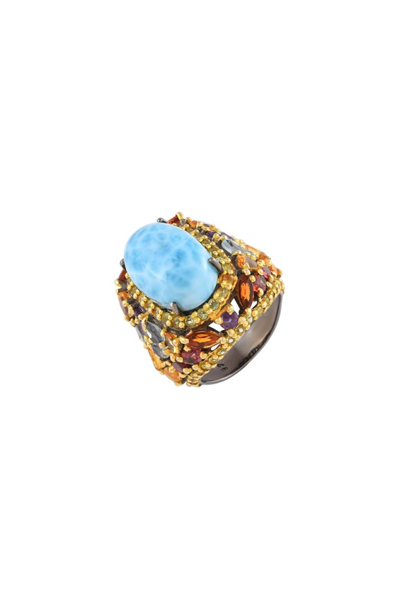 Larimar Gemstone Ring