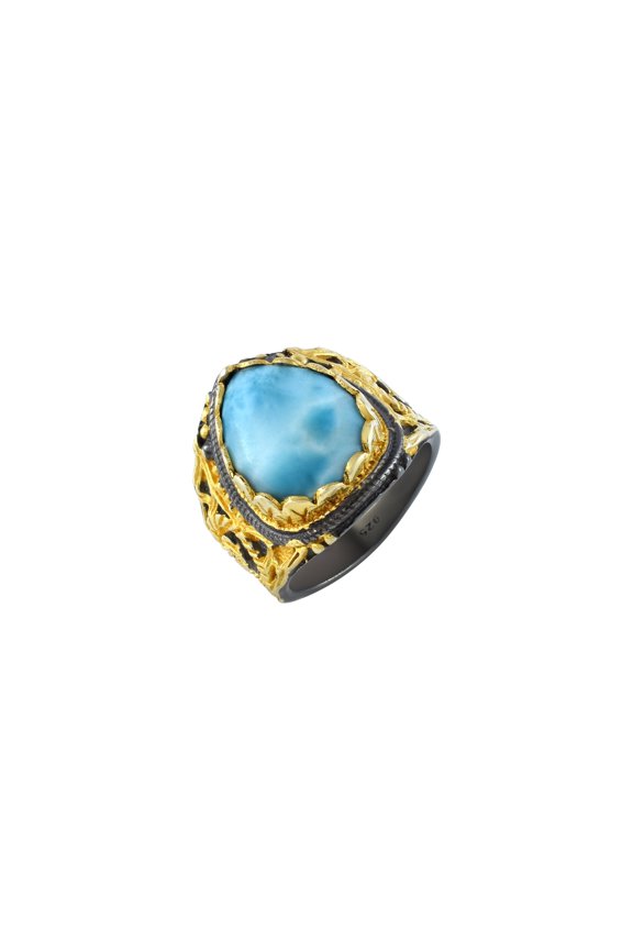 Larimar Gemstone Ring