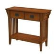 thumbnail image 1 of Larina Olive Ash Burl 2- Drawer Console Table, 1 of 7
