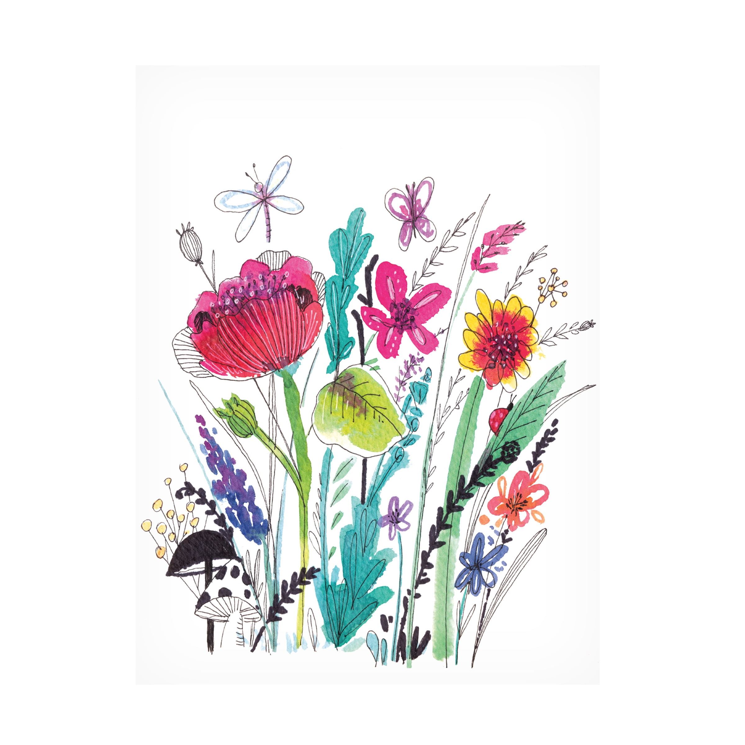 Larisa Hernandez 'Free Floral III' Canvas Art