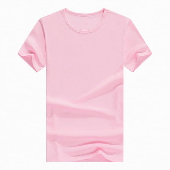 Larisalt Baby Boy Casual T-Shirt Short Sleeve Plain Top Tees Toddler Kids Boys Crew Neck T-Shirt