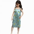 thumbnail image 1 of Larisalt Baby Girl Dress Breathable Fabric Spaghetti Strap Print Night Dress Toddler Girls Summer Clothes, 1 of 5