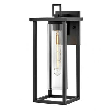 81424BK-Lark-Mateo - 10W 1 LED Medium Outdoot Wall Lantern-17 Inches Tall and 7 Inches Wide