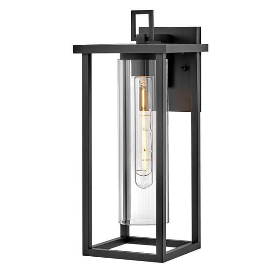 81424BK Lark Mateo - 10W 1 LED Medium Outdoot Wall Lantern-17 Inches Tall and 7 Inches Wide