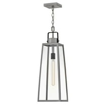 82002AL Lark Hugh - 12W 1 LED Large Outdoor Hanging Lantern-27.25 Inches Tall and 8.5 Inches Wide-Antique Brushed Aluminum Finish