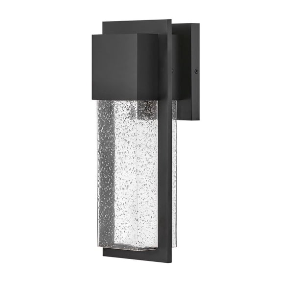82010BK-LL Lark Alex - 6.5W 1 LED Small Outdoor Wall Lantern In Modern Style-15.75 Inches Tall and 6.25 Inches Wide-Black Finish