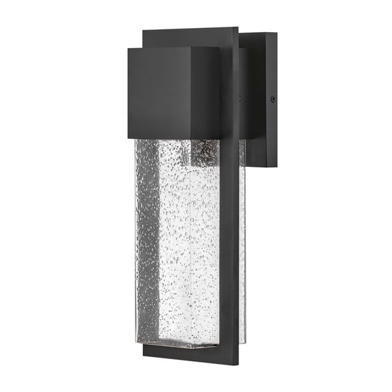 82010BK-LL Lark Alex - 6.5W 1 LED Small Outdoor Wall Lantern In Modern Style-15.75 Inches Tall and 6.25 Inches Wide-Black Finish