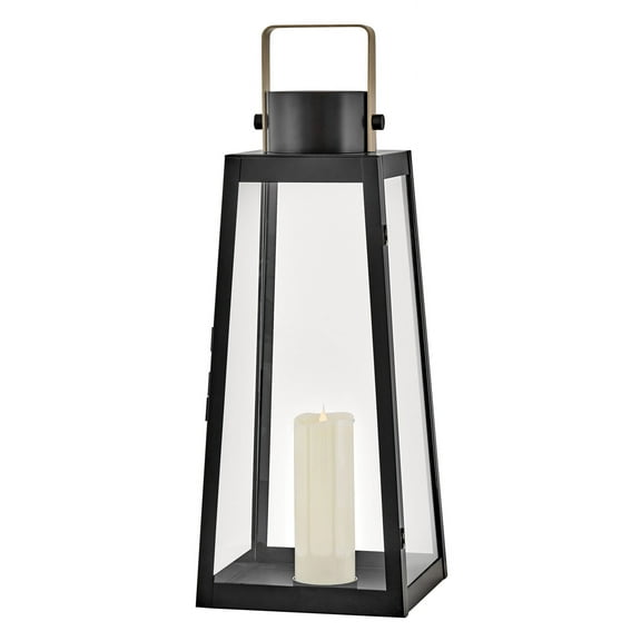 Lark 82312 Hugh 28" Tall Portable Outdoor Led Lantern - Black