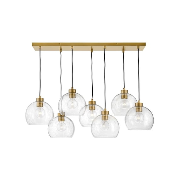 83016LCB Lark Rumi - 7 Light Linear Pendant In Transitional and Modern Style-29 Inches Tall and 40 Inches Wide
