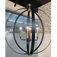 thumbnail image 1 of 83034BK Lark Cirque - 4 Light Medium Orb Chandelier In Transitional and Modern Style-27.5 Inches Tall and 24 Inches Wide, 1 of 9