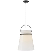 83054BK Lark Tori - 12W 1 LED Medium Pendant-21.25 Inch Tall and 14 Inch Wide-Black Finish