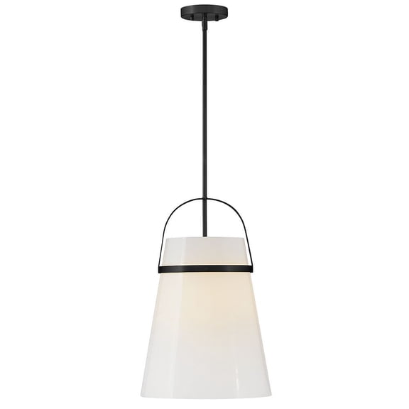 83054BK Lark Tori - 12W 1 LED Medium Pendant-21.25 Inch Tall and 14 Inch Wide-Black Finish