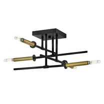 83073BK Lark Hux - 20W 4 LED Medium Semi-Flush Mount-9 Inches Tall and 20 Inches Wide