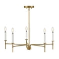 thumbnail image 1 of 83075LCB Lark Hux - 25W 5 LED Medium Chandelier-8.75 Inches Tall and 28 Inches Wide, 1 of 9