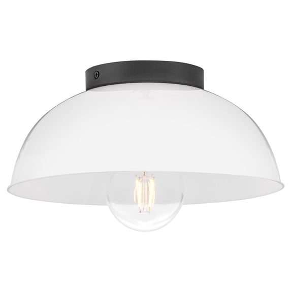83301BK-CO Lark Stu - 10W 1 LED Small Flush Mount-4.75 Inches Tall and 11 Inches Wide-Black Finish