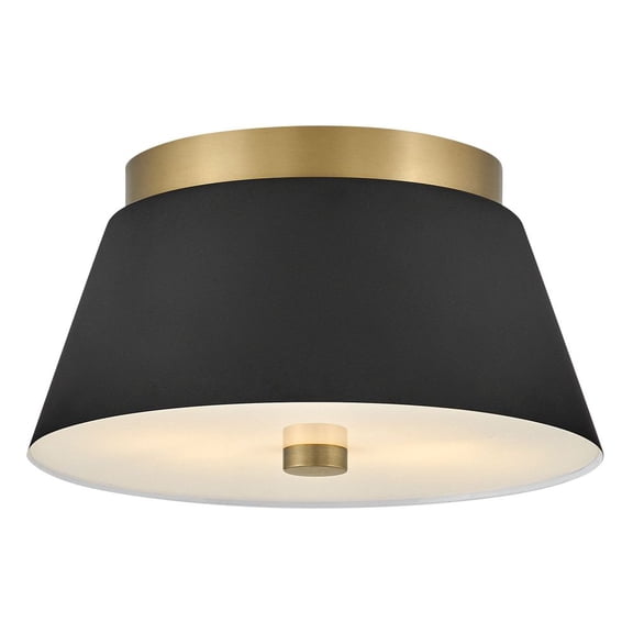83511BK Lark Tess - 10W 2 LED Small Flush Mount-5.5 Inches Tall and 10.5 Inches Wide-Black Finish