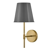 83520FY Lark Blake - 14W 1 LED Wall Sconce In Classic-17 Inches Tall and 8 Inches Wide-French Gray/Lacquered Brass Finish