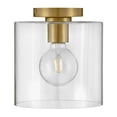 thumbnail image 1 of 83531LCB Lark Pippa - 12W 1 LED Small Flush Mount In Transitional-9.5 Inches Tall and 8.5 Inches Wide-Lacquered Brass Finish, 1 of 16