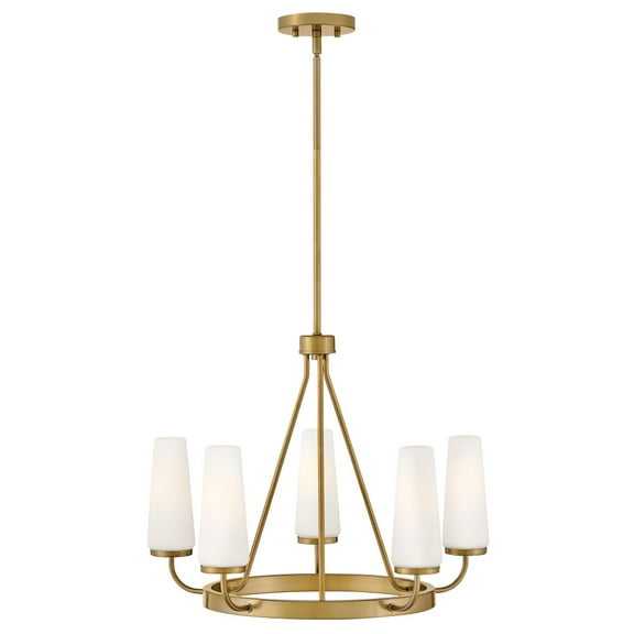 83625GO Lark Selma - 25W 5 LED Medium Chandelier-18 Inches Tall and 24 Inches Wide