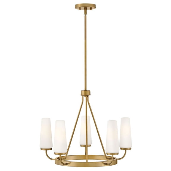 83625GO Lark Selma - 25W 5 LED Medium Chandelier-18 Inches Tall and 24 Inches Wide