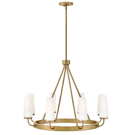 83626GO Lark Selma - 40W 8 LED Medium Chandelier-24 Inches Tall and 32 Inches Wide