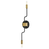 83632BK-LCB Lark Austen - 10W 2 LED Medium Wall Sconce-24 Inches Tall and 5.25 Inches Wide-Black/Lacquered Brass Finish