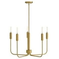 thumbnail image 1 of 83634LCB Lark Austen - 25W 5 LED Medium Chandelier-15.5 Inches Tall and 28.25 Inches Wide-Lacquered Brass Finish, 1 of 9