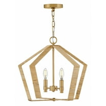 83647LCB Lark Sammi - 10W 2 LED Large Pendant-17 Inches Tall and 20 Inches Wide-Lacquered Brass Finish