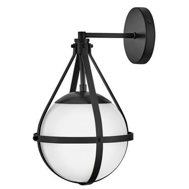 Lark 83670 Colby 1 Light 16" Tall Wall Sconce - Black
